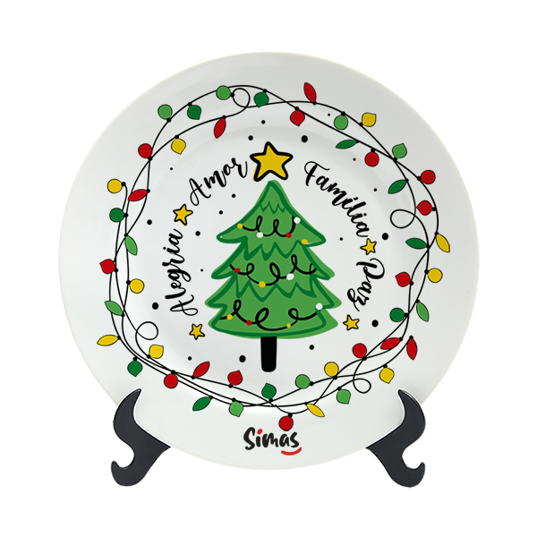 Simas Presentaria - PRATO 11CM - NATAL MÁGICO - ÁRVORE DE NATAL Simas Presentaria - PRATO 11CM - NATAL MÁGICO - ÁRVORE DE NATAL