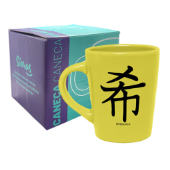 CANECA DROP AMARELA 270ML - KANJI ESPERANÇA