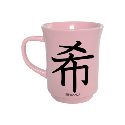 CANECA AMERICANA ROSA 190ML - KANJI ESPERANÇA