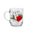 CANECA DE VIDRO LISA 245ML C/ CX - NATAL MÁGICO - LUVA