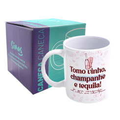 CANECA 300ML - PRONTO, FALEI! - TOMO VINHO