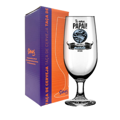 TAÇA DE CERVEJA 300ML C/ CX - PAI INSPIRAÇÃO - PAPAI