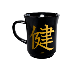 CANECA AMERICANA PRETA 190ML - KANJI SAÚDE