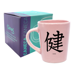 CANECA DROP ROSA 270ML - KANJI SAÚDE