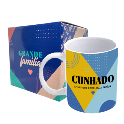 CANECA 300ML - GRANDE FAMÍLIA - CUNHADO