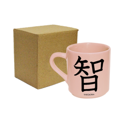 XÍCARA DE CAFÉ ROSA 50ML - KANJI SABEDORIA