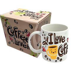 CANECA 300ML - COFFEE LOVER - I LOVE COFFE