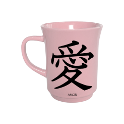 CANECA AMERICANA ROSA 190ML - KANJI AMOR