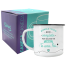 CANECA ESMALTADA BRANCA 150ML - PAIS E FILHOS