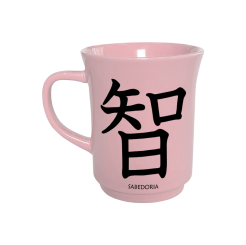 CANECA AMERICANA ROSA 190ML - KANJI SABEDORIA