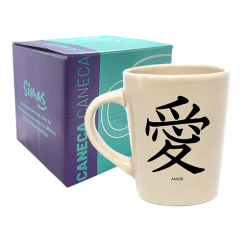 CANECA DROP NATURAL 270ML - KANJI AMOR