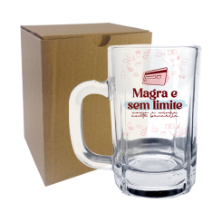 CANECO DE CHOPP 300ML - PRONTO, FALEI! - MAGRA