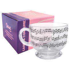 CANECA CONSUME DE VIDRO 450ML - MUSICAL