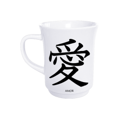 CANECA AMERICANA BRANCA 190ML - KANJI AMOR