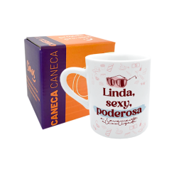 CANECA 120ML - PRONTO, FALEI! - LINDA