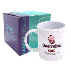 CANECA 300ML - PRONTO, FALEI! - GUERREIRA