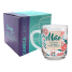CANECA DE VIDRO LISA 245ML - FLOWERS - MÃE