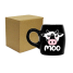 CANECA ARREDONDADA PRETA 100ML C/ CX - MOO