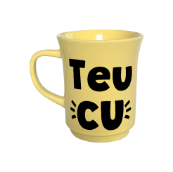 CANECA AMERICANA AMARELA 190ML - TEU CU - GROSSERIA