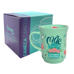 CANECA AMERICANA VERDE 190ML - MÃE AQUECE