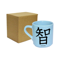 XÍCARA DE CAFÉ AZUL 50ML - KANJI SABEDORIA