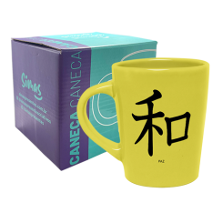 CANECA DROP AMARELA 270ML - KANJI PAZ