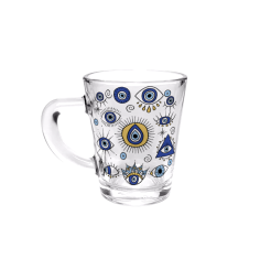 CANECA DE VIDRO MINI 70 ML - OLHO GREGO - OLHOS