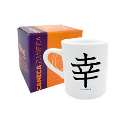 CANECA 120ML - KANJI FELICIDADE