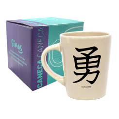 CANECA DROP NATURAL 270ML - KANJI CORAGEM