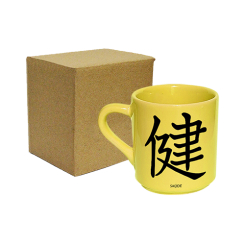 XÍCARA DE CAFÉ AMARELA 50ML - KANJI SAÚDE