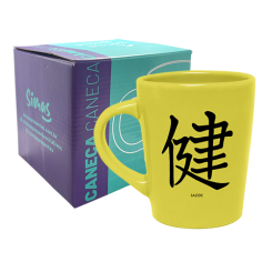 CANECA DROP AMARELA 270ML - KANJI SAÚDE