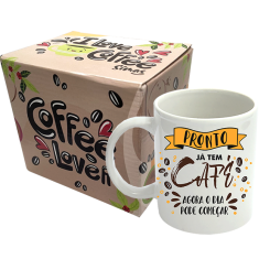 CANECA 300ML - COFFEE LOVER - JÁ TEM CAFÉ