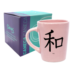 CANECA DROP ROSA 270ML - KANJI PAZ