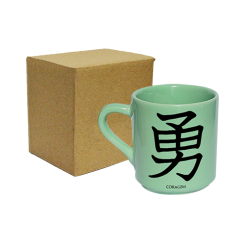 XÍCARA DE CAFÉ VERDE 50ML - KANJI CORAGEM